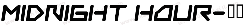 Midnight hour字体转换